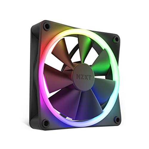 Nzxt Ventole Rgb F120 - Rf-R12Sf-B1 - Regolazione Avanzata Dell'Illuminazione Rgb - Raffreddamento Silenzioso - Singola (Ventola E Controller Rgb Rich