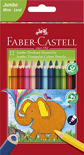 Faber-Castell Buntst. Dreikant Jumbo 5.4Mm 12Er | Karton