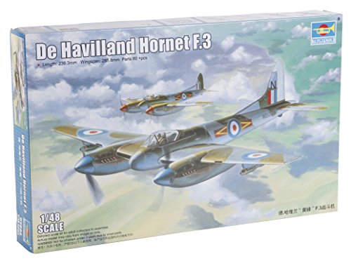 Trumpeter 002894 – 1/48 De Havilland Hornet F3 Modellino In Plastica Set