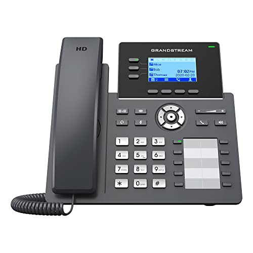 Grandstream Networks Grp2604P Ip Phone Black 3 Lines Lcd