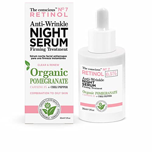Retinol Anti-Wrinkle Night Serum Organic Pomegranate 30 Ml