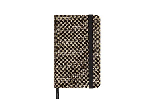 Moleskine Taccuino Shine, Copertina Con Tessuto Made In Italy Di Mantero, Con Pagine Bianche E Chiusura Elastica, Formato Pocket 13,6X8,8 Cm, Colore O