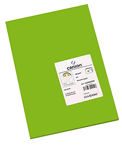 Guarro Canson 200040208 Foglio A3, Confezione Da 50 Pezzi, Verde