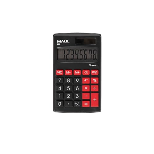Maul Calcolatrice M8 | Calcolatrice Con Grande Display A 8 Cifre | Funzioni Standard Per Ufficio, Casa, Scuola, Tasti Funzione Colorati | Calcolatrice