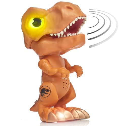 Wow! Stuff Jurassic World Trigger Chomper - T-Rex | Giocattolo Di Dinosauro Ruggente E Luminoso | Prodotto Ufficiale Dominion E Regali Per Ragazzi E R