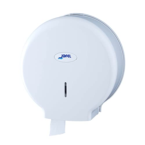 Jofel Ae57000 Dispenser Portarotoli, 300 M, Bianco