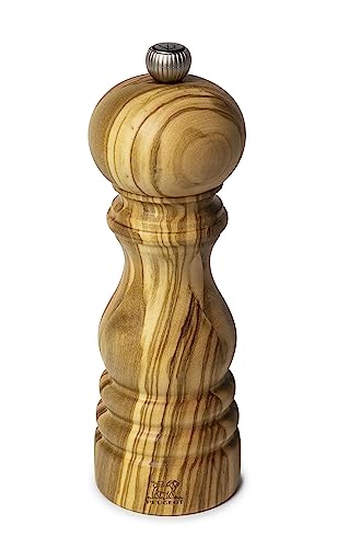Peugeot - Macinapepe Manuale Paris - Smerigliatrice Regolabile - Legno Di Ulivo, Oliva, 18 Cm