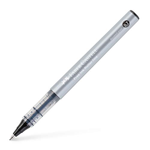 Faber-Castell 348199 - Free Ink Roller 0,7 Nero Confezione Da 12.