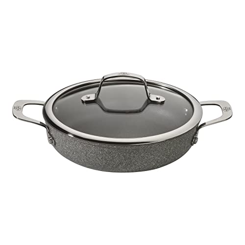 Induction Deep Frying Pan With 2 Handles Ballarini Salina Granitium 24 Cm 75002-811-0