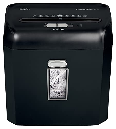 Rexel Promax Qs Rps812, Distruggidocumenti Manuale, 8 Fogli, Taglio A Strisce, Sicurezza P-2, Capacità 12 Litri, 2104580Eu