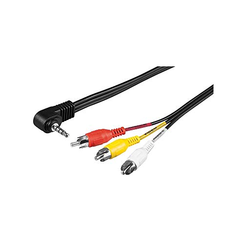 Goobay 50209 Cavo Adattatore, Composito Audio Video A 3.5Mm, 1.5M Lunghezza Del Cavo