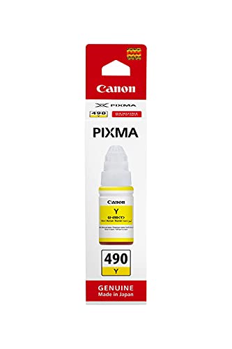 Canon Gi490Y Adatto Per Pixma G1400 Inchiostro Giallo 0666C001 7000 Lati 70Ml