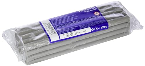 Pelikan Plastilin Qualitäts-Knetmasse, 1 Kg, Grau