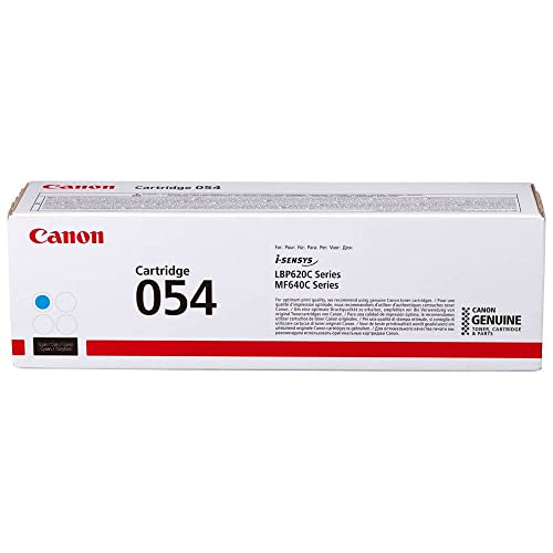 Canon Cartuccia 054 C Toner Ciano, Rendimento 1200 Pagine, Imballo In Cartone