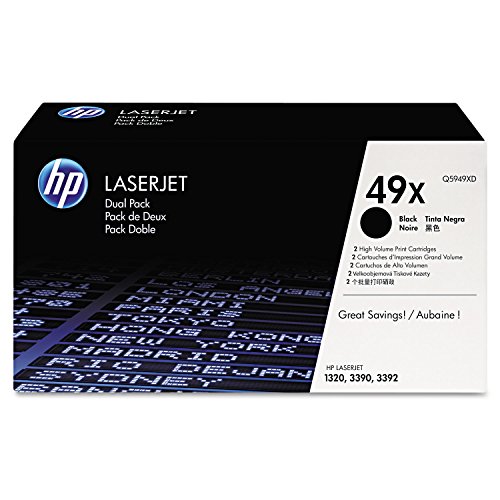 Hp Laserjet 49X Confezione Da 2 Cartucce Originali, Alta Capacità, Nero