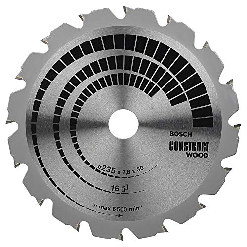 Bosch Accessories 1X Lama Per Sega Circolare Expert For Construct Wood (Per Legno Da Costruzione, 235 X 2.8 30 Mm, 25 Denti, Accessorio Circolare)