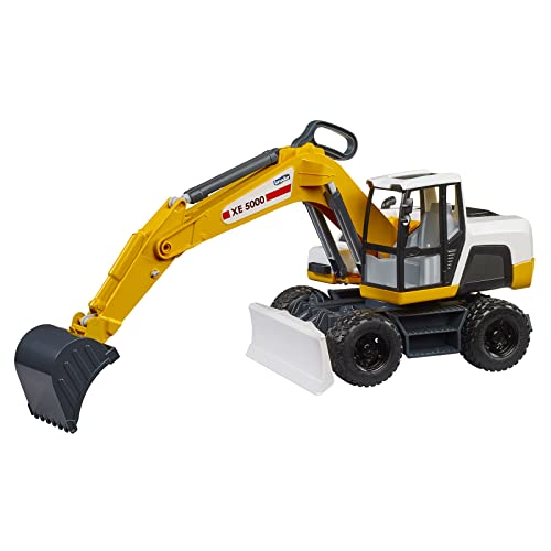Bruder 03413 - Escavatore Mobile, Veicoli, Escavatore Giocattolo, Escavatore Di Sabbia, Escavatore Per Bambini, Escavatore A Pala