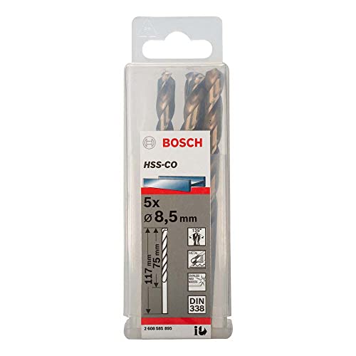 Bosch Accessories Hss-Co Din338: 8,5 X 75 117: 5 Uds