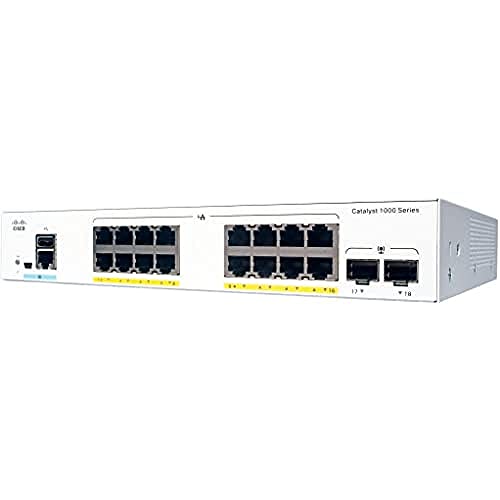 Cisco Catalyst 1000-16T-2G-L Switch Gestito 16 X 10/100/1000 + 2 X Gigabit Sfp (Collegamento Montante)