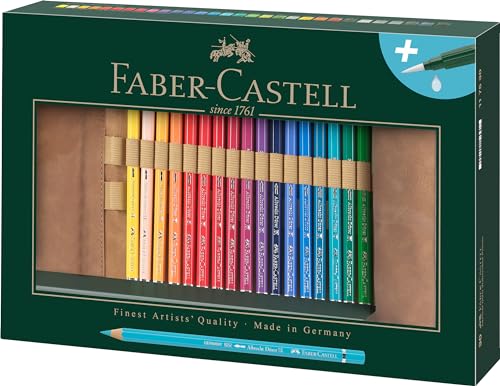 Faber-Castell 117530 Rotolo Con 30 Matite Colorate Acquerellabili Per Artisti Albrecht Dürer