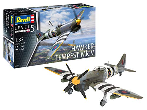 Revell- Hawker Tempest V Accessori, Colore Unlackiert, Rv03851