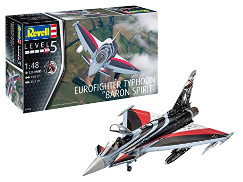 Revell- Eurofighter Typhoon Baron Spirit Kit Modello, Colore Non Laccato, Medio, 03848