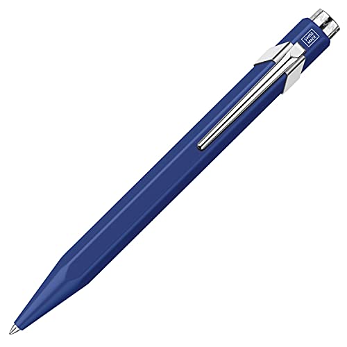 Caran D-Ache Penna A Sfera 849 Classic Line Blu Laccato, Tratto: M, Colore Scritta: Blu, Lunghezza: 13 Cm, 0846.159