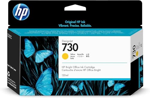 Hp 730 P2V64A, Cartuccia Originale Hp Da 300 Pagine, Compatibile Con Stampanti Hp Designjet Serie T1700, Giallo