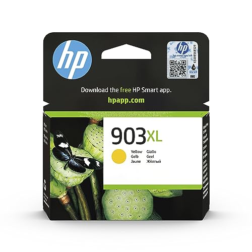 Hp 903Xl Giallo, T6M11Ae, Cartuccia Originale Hp Da 825 Pagine, Ad Alta Capacità, Compatibile Con Stampanti Hp Officejet 6950, Officejet Pro 6960 E 69