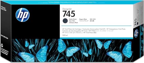Hp 745 K05A, Cartuccia Originale Hp Da 220 Pagine, Compatibile Con Designjet Z2600 E Z5600 44, Nero Opaco