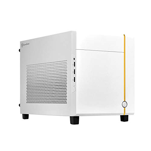 Silverstone Technology Sugo 14, Bianco, Mini-Itx Cube Chassis, Supporta 3 Slot Gps/Atx Psu / 240Mm Aio, 4 Pannelli Rimovibili, Sst-Sg14W