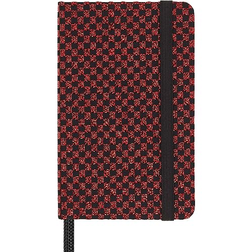 Moleskine Taccuino Shine, Copertina Con Tessuto Made In Italy Di Mantero, Con Pagine Bianche E Chiusura Elastica, Formato Pocket 13,6X8,8 Cm, Colore R