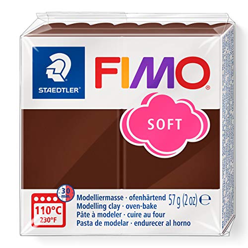 Staedtler 8020 Blocco Di Pasta Modellabile Fimo, 59 Gr, Chocolate (Chocolate)