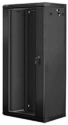 Lanberg Wf01-6427-10B Wall-Mounted Rack 19 Demounted Flat Pack 27U/600X450Mm Juodas