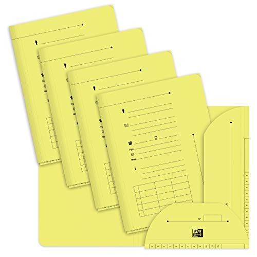 Elba 100400- Cartella 240 G/Qm, Colore Giallo, Confezione Da 25