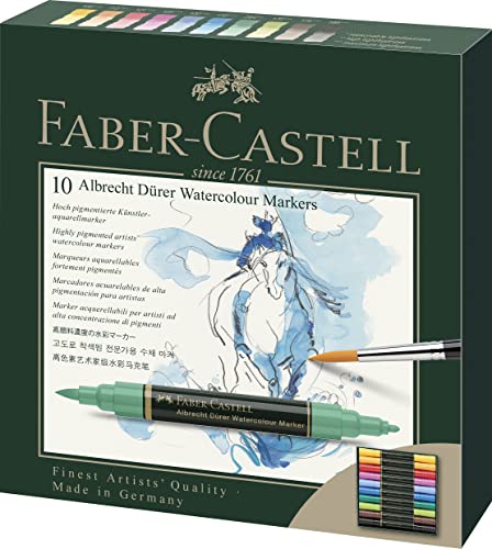 Faber-Castell 160305 Marker Acquerellabili Albrecht Dürer, Confezione Da 5