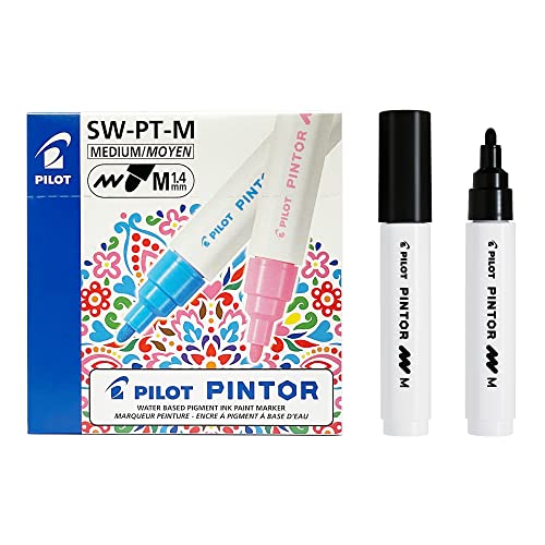 Pilot Pintor - Pennarello A Punta Fine Medium Nero
