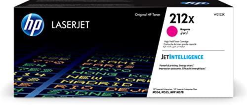 Hp 212X W2123X, Cartuccia Toner Originale Hp Da 10000 Pagine, Compatibile Con Le Stampanti Hp Laserjet Enterprise M554, M555, Mfp M578, Magenta