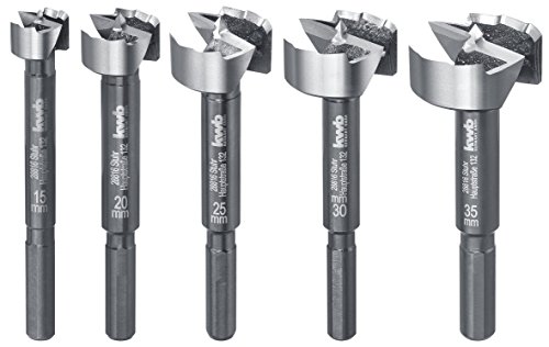 Kwb 706300 Akku-Top Set Di Punte Forstner Speed - Set Di Punte Per La Lavorazione Del Legno, Din 7483 G (Adatto A Tutti I Trapani Rotativi E A Percuss