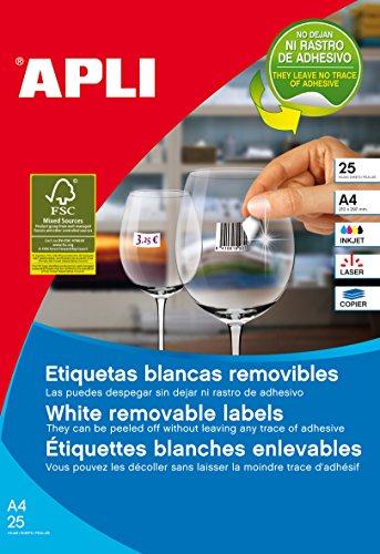 Apli 10199 – Etichette, 25 Fogli