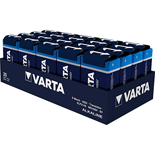 Varta Longlife Power E-Block - Batterie 9 V, 20 Pezzi