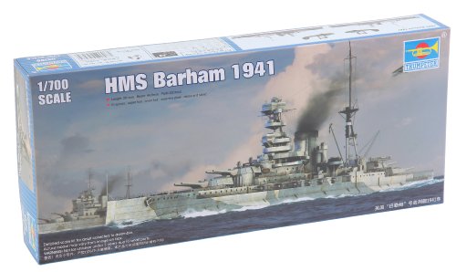 Trumpeter 1:700 - Hms Barham Queen Elizabeth Class Battleship 1941