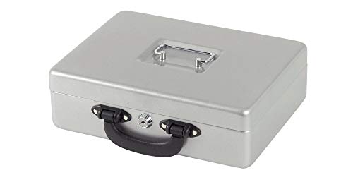 Maul Scatola Con Inserto Di Conteggio, Acciaio, Inserto Europeo, Serratura A Cilindro Di Sicurezza, 300 X 245 X 93 Mm, Argento
