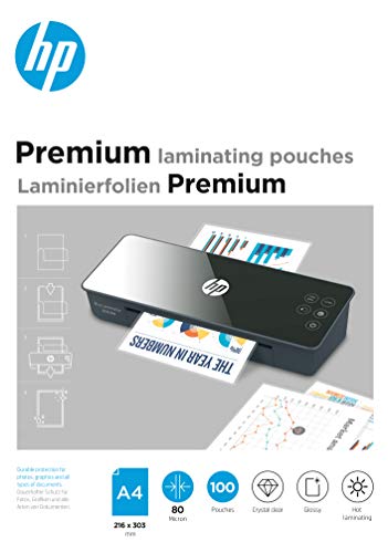 Hp Pellicole Per Plastificatrice Premium A4 80 Micron 100X