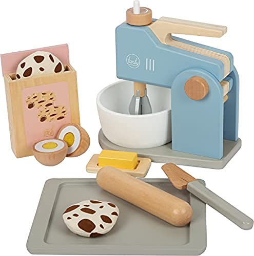 Small Foot Set Con Miscelatore "Tasty", Gioco Di Ruolo Per Bambini A Partire Dai 3 Anni, In Legno, Accessori Per Cucina