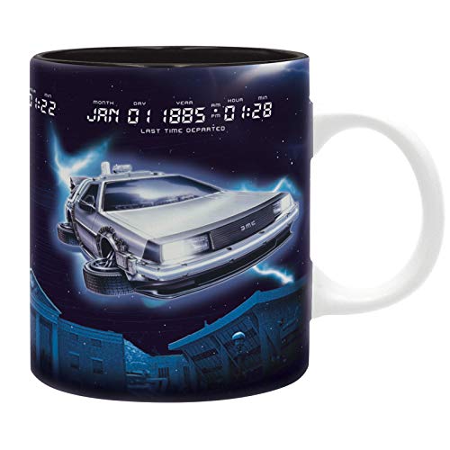 Back To The Future Delorean Tazza Unisex In Ceramica Standard Per Fan Del Film