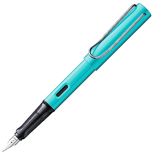 Lamy Al-Star 023 - Penna Stilografica In Alluminio Di Colore Tormalina Con Impugnatura Trasparente E Molla In Acciaio, Pennino F