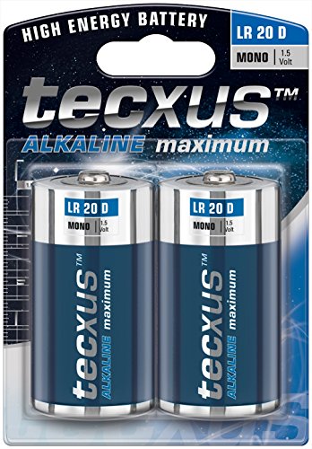 Tecxus 23637 Lr20/D (Mono) - Batteria Al Manganese Alcalino 1 5 V