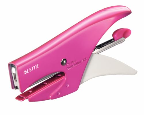 Leitz 5547 Cucitrice A Pinza - 15 Fg - Punto N° 8 - Fucsia Metallizzato - 55472023