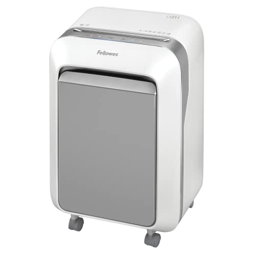Fellowes Distruggi Documenti A Microframmento Lx211, 16 Fogli, Per Piccolo Ufficio, Da 1 A 3 Utenti, Distruggidocumenti Con Tecnologia Intellibar, 100